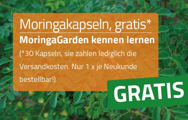 Bio Moringakapseln, gratis*