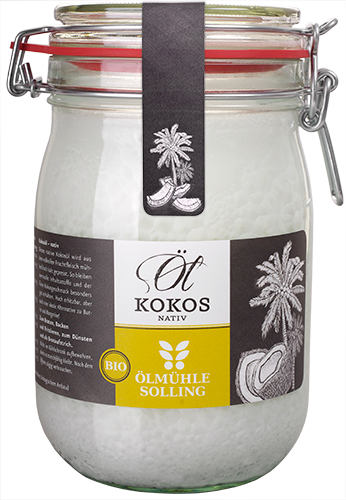 Bio Kokosöl 1Liter Bügelglas